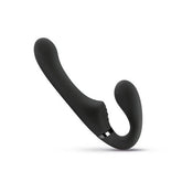 No-Parts - Avery Strapless Strapon Vibrerende Dildo 22 cm - Zwart - PlayForFun